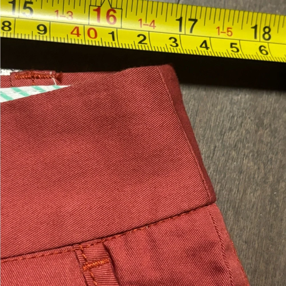 J. Crew Women Coral 100% Cotton Chino Broken In Shorts Size 12 7” - Picture 4 of 7